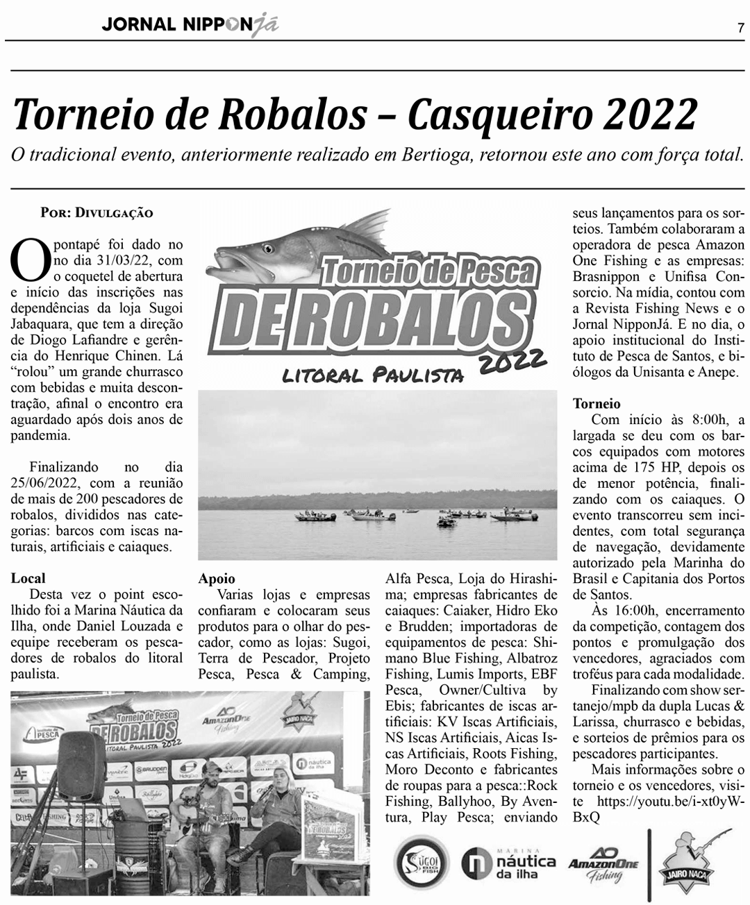 Torneio de Pesca de Robalos – 2022